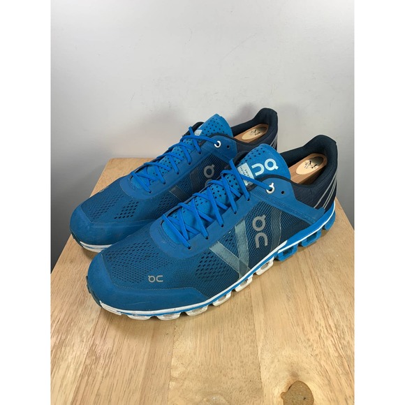 On Running Shoes On Running Cloudflow Mens Blue Black Low Top